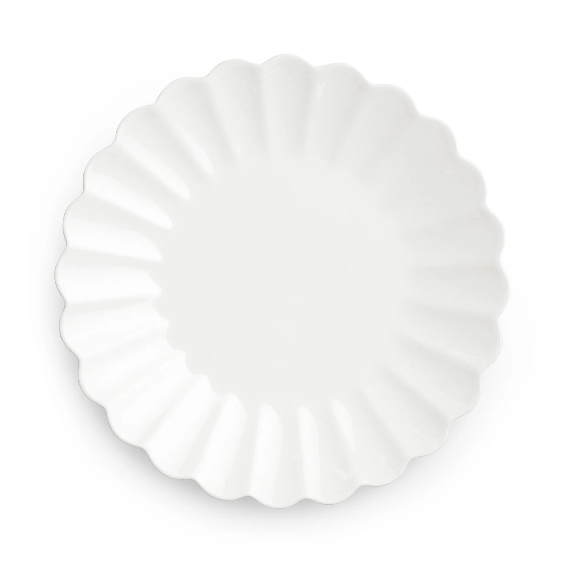Oyster plate 20 cm, White Mateus