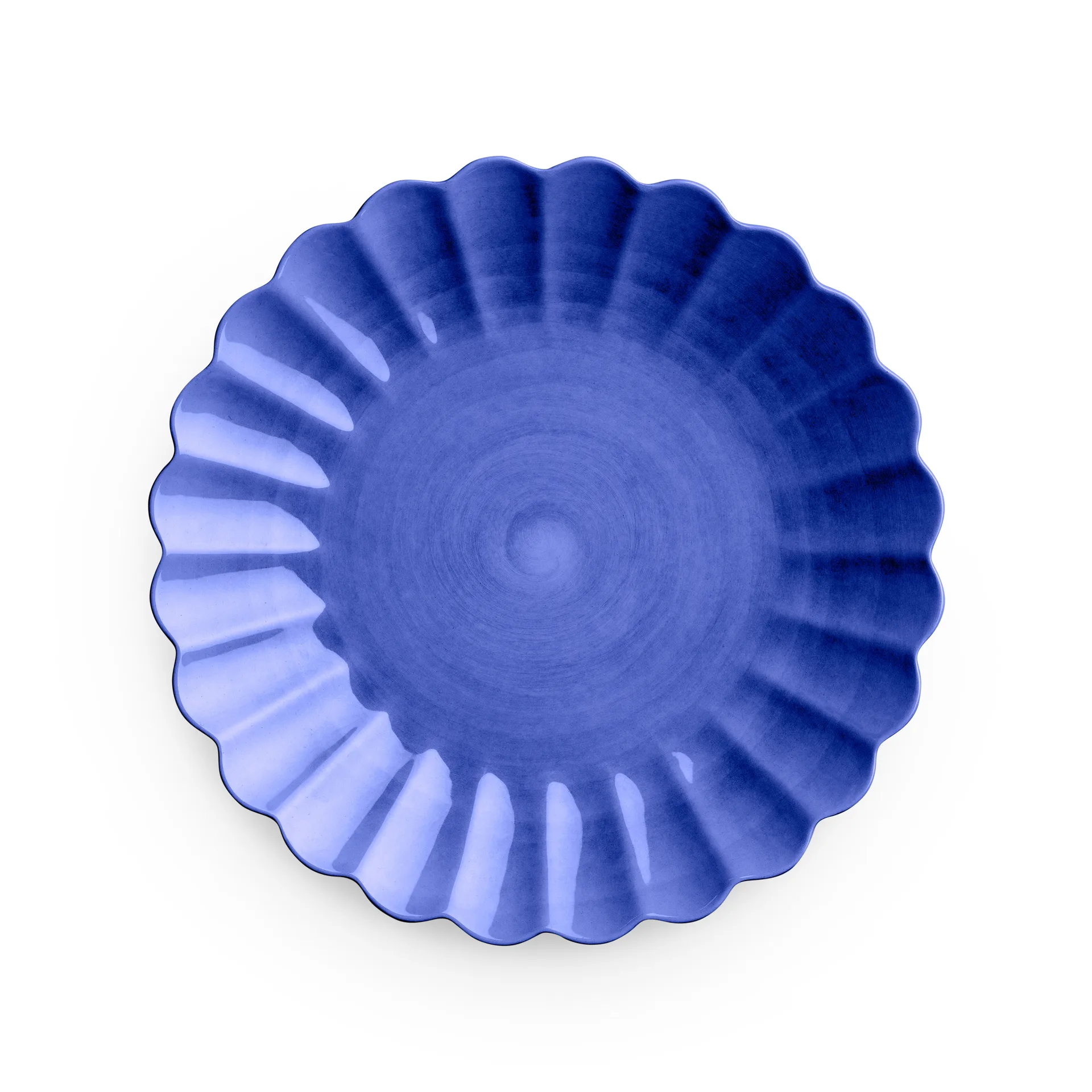Oyster plate 28 cm, Blue Mateus