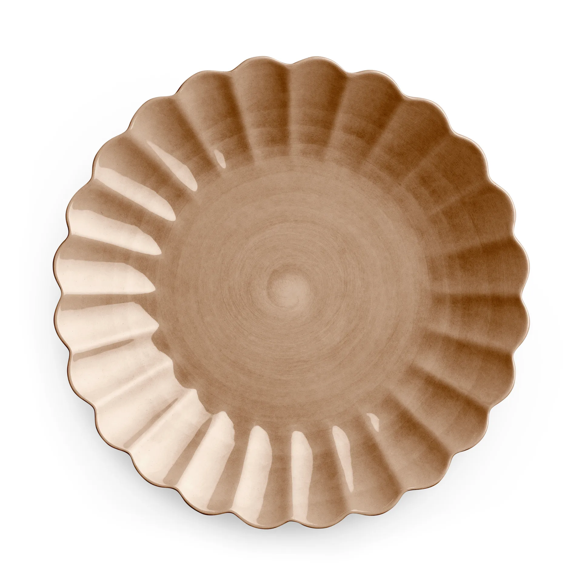 Oyster plate 28 cm, cinnamon Mateus