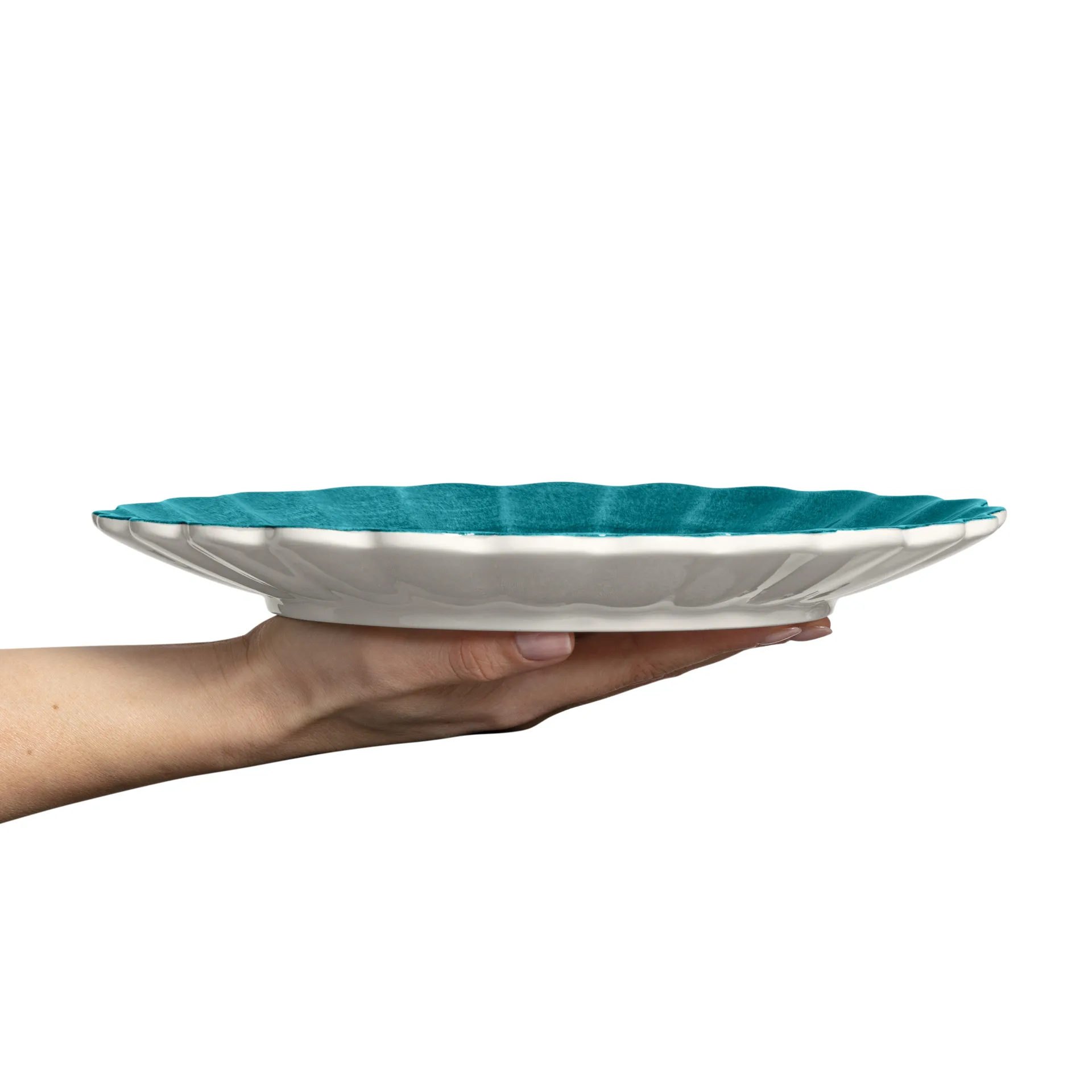 Oyster plate 28 cm, ocean Mateus