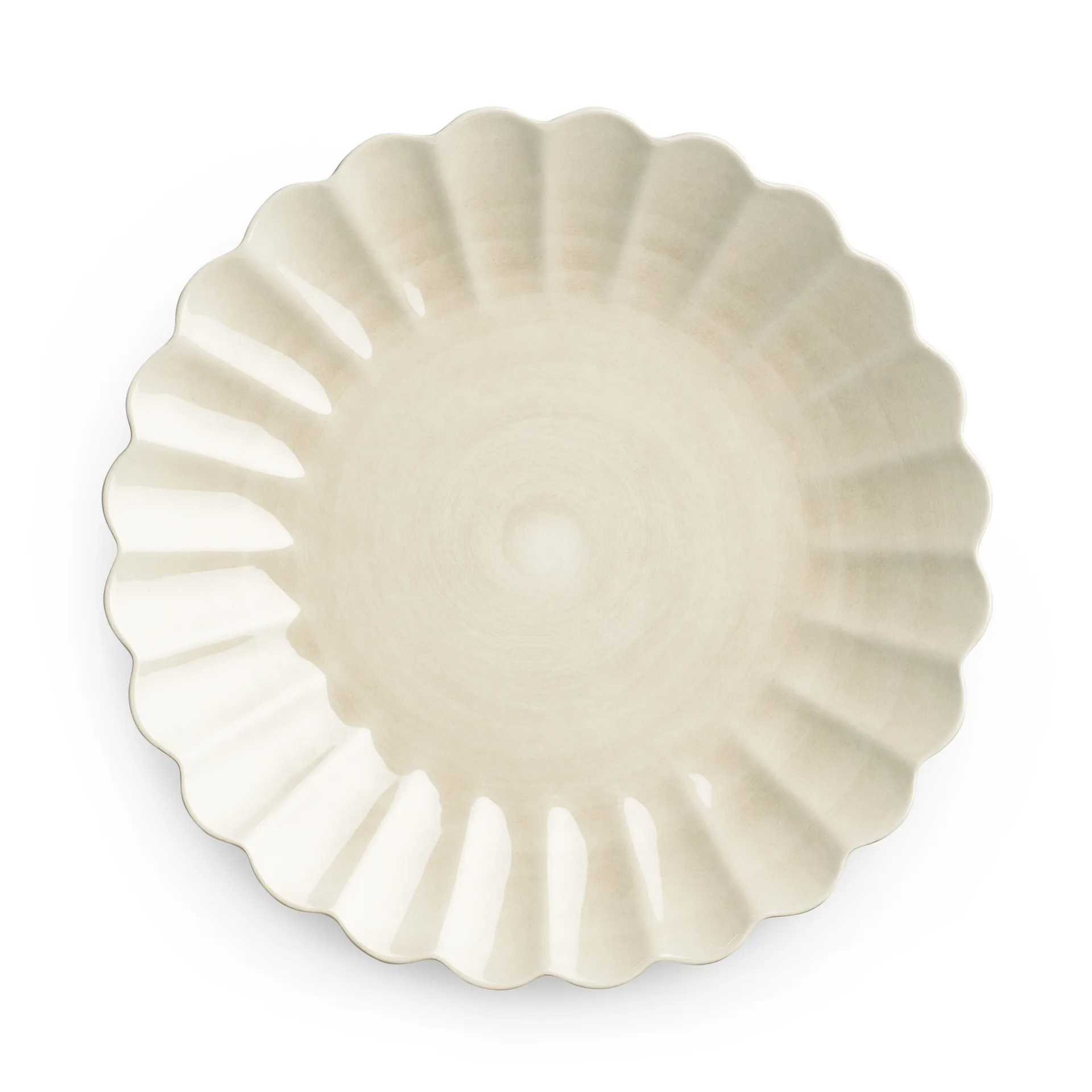 Oyster plate 28 cm, Sand Mateus