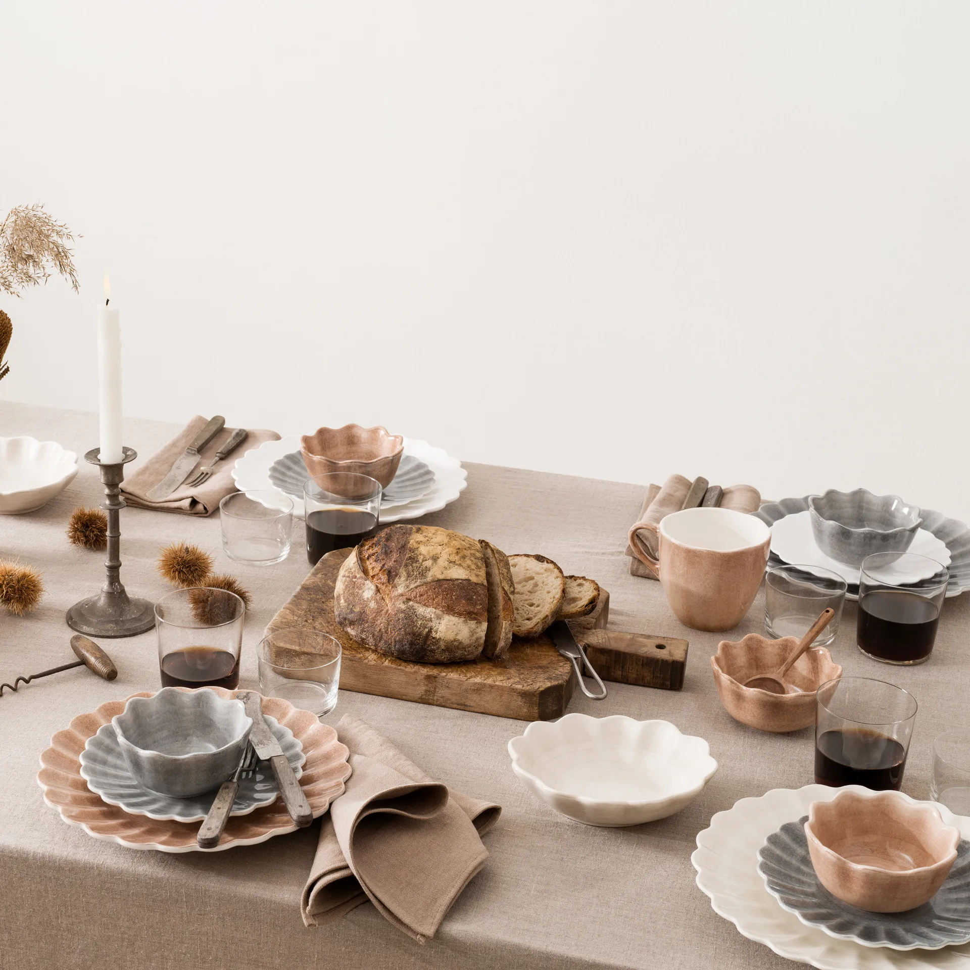 Oyster plate 28 cm, white Mateus