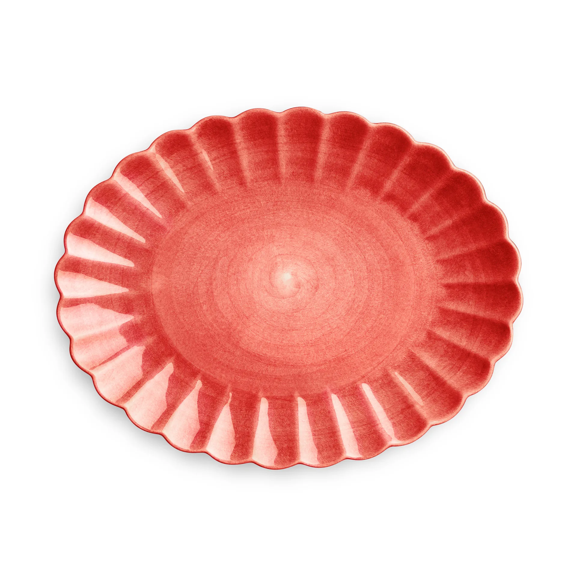 Oyster saucer 30x35 cm, Red Mateus
