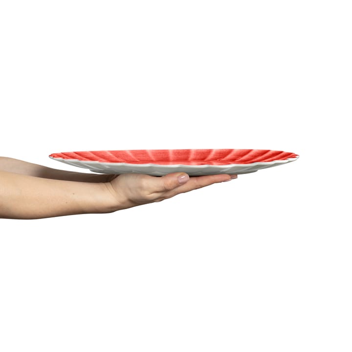 Oyster saucer 30x35 cm, Red Mateus