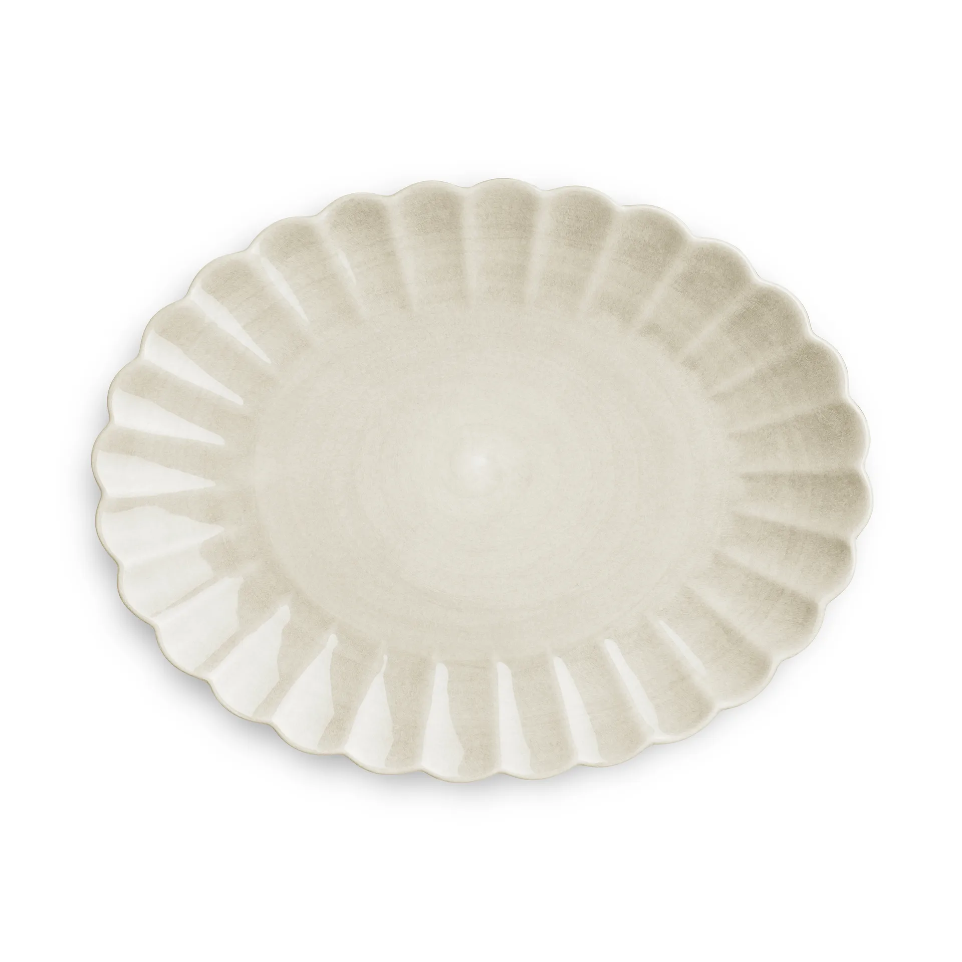 Oyster saucer 30x35 cm, Sand Mateus