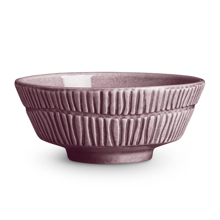 Stripes bowl Ø15 cm - Plum - Mateus