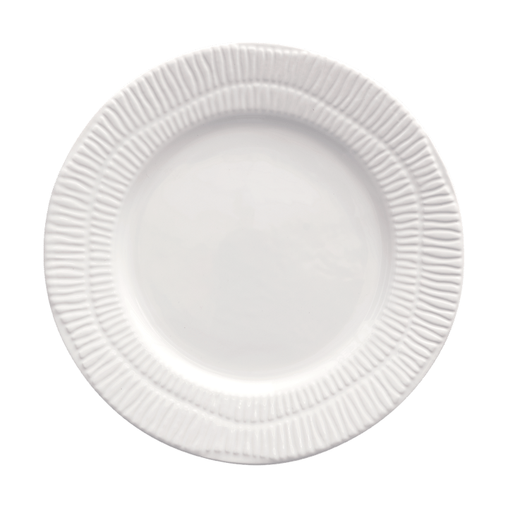 Stripes plate Ø21 cm - White - Mateus