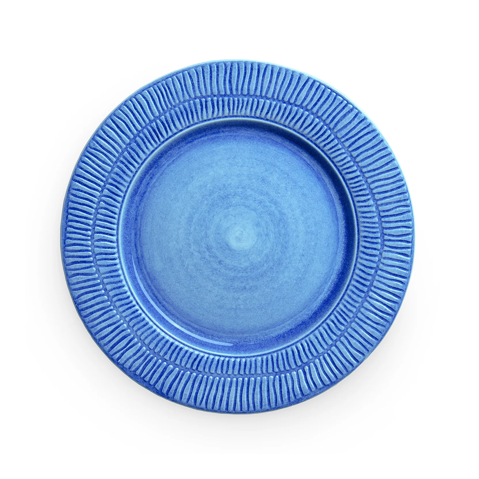 Stripes plate Ø28 cm, Light blue Mateus