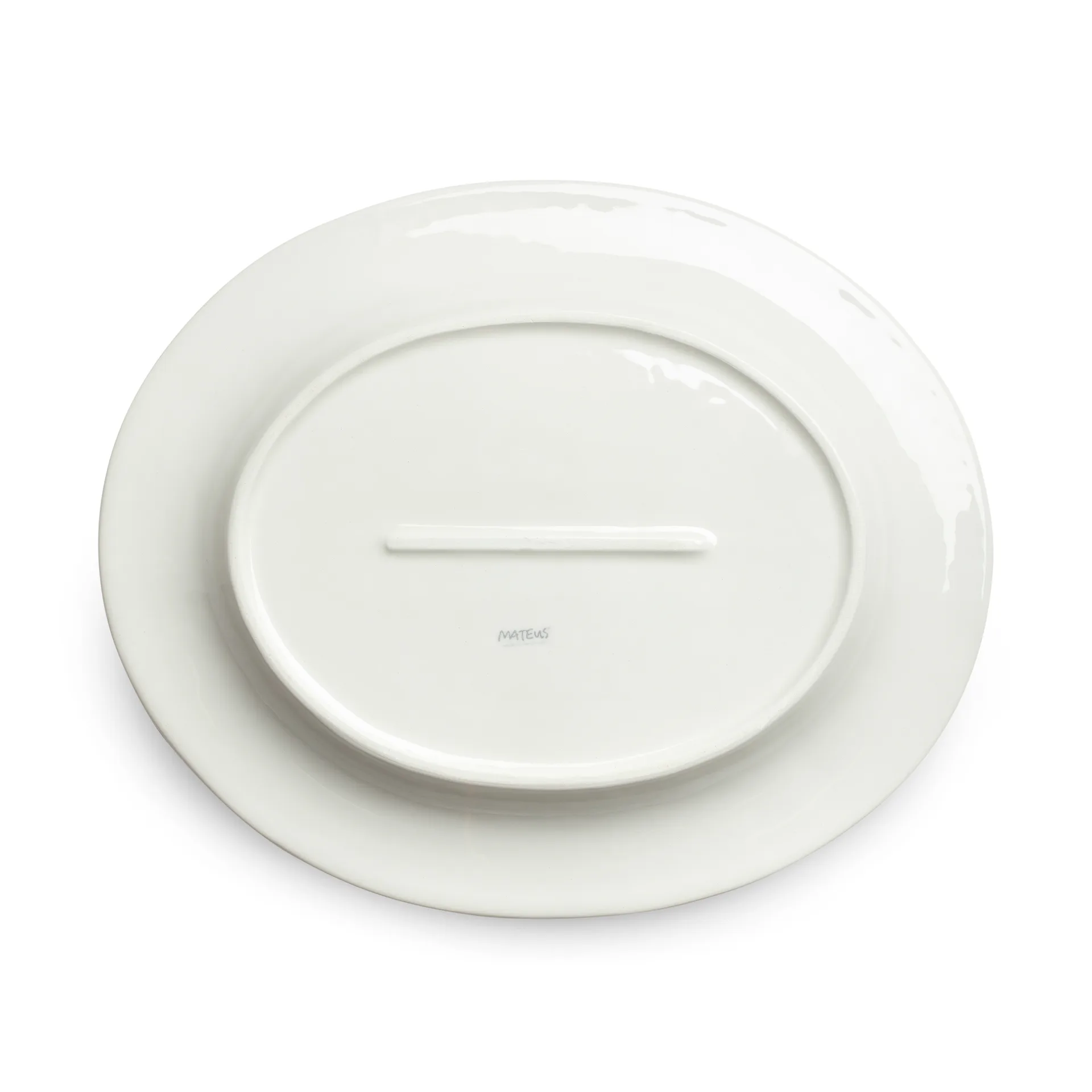 Stripes platter 30x35 cm, cinnamon Mateus