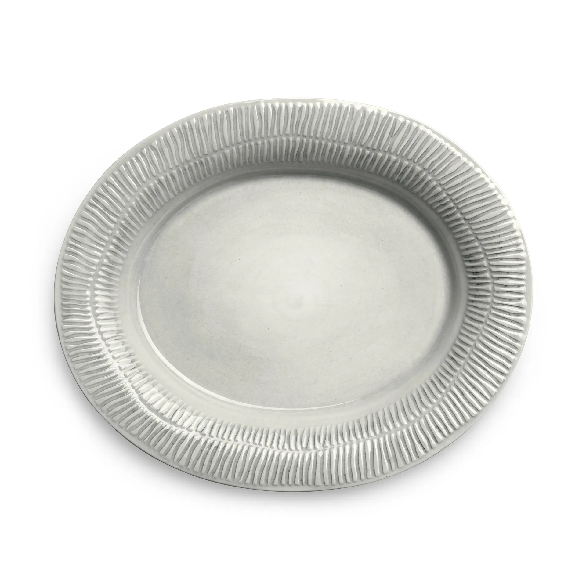 Stripes platter 30x35 cm, grey Mateus