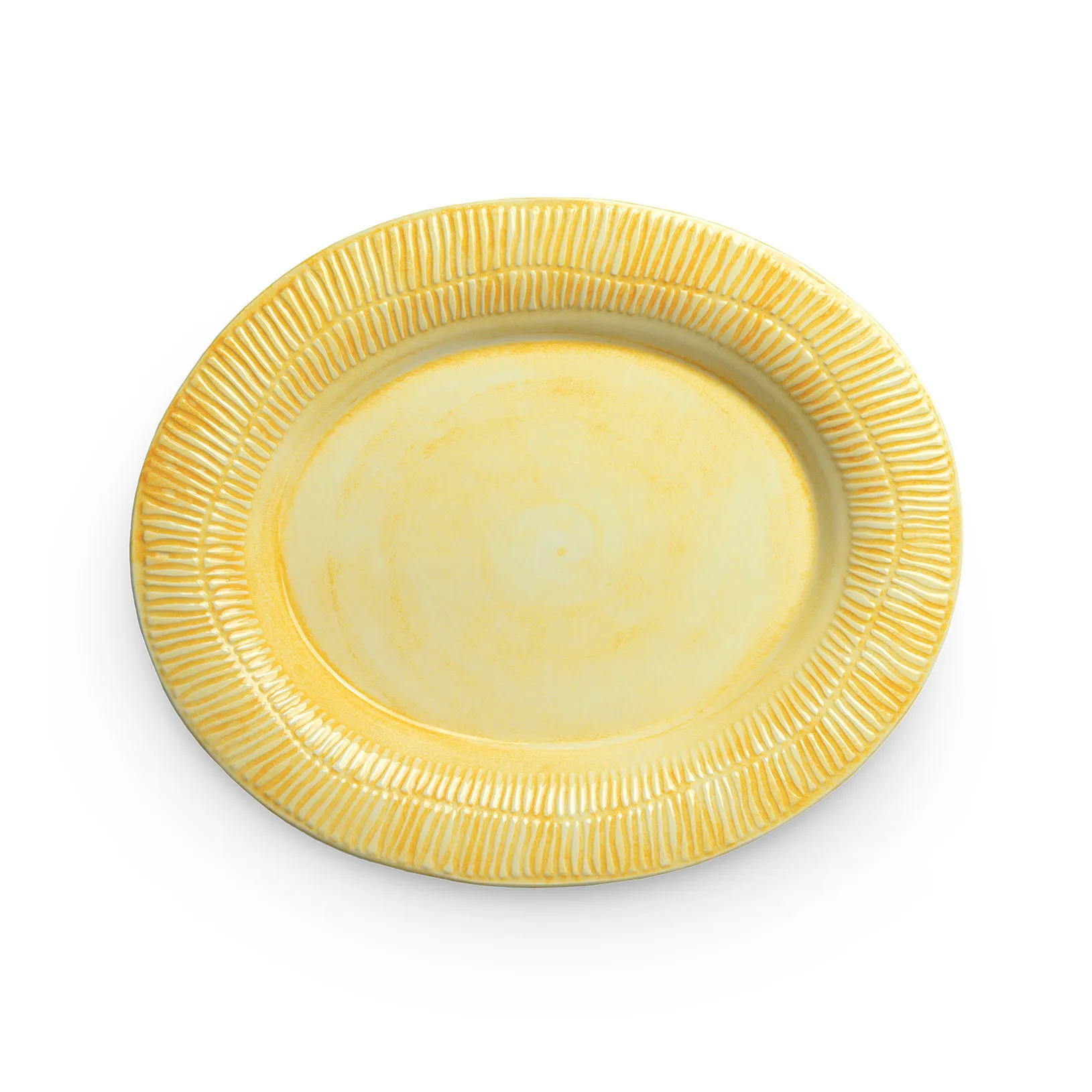 Stripes platter 30x35 cm, Yellow Mateus