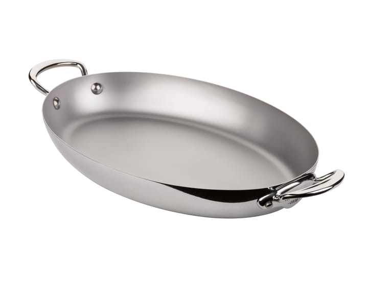 Pan with 2 handles oval Cook Style 30 cm, Steel Mauviel