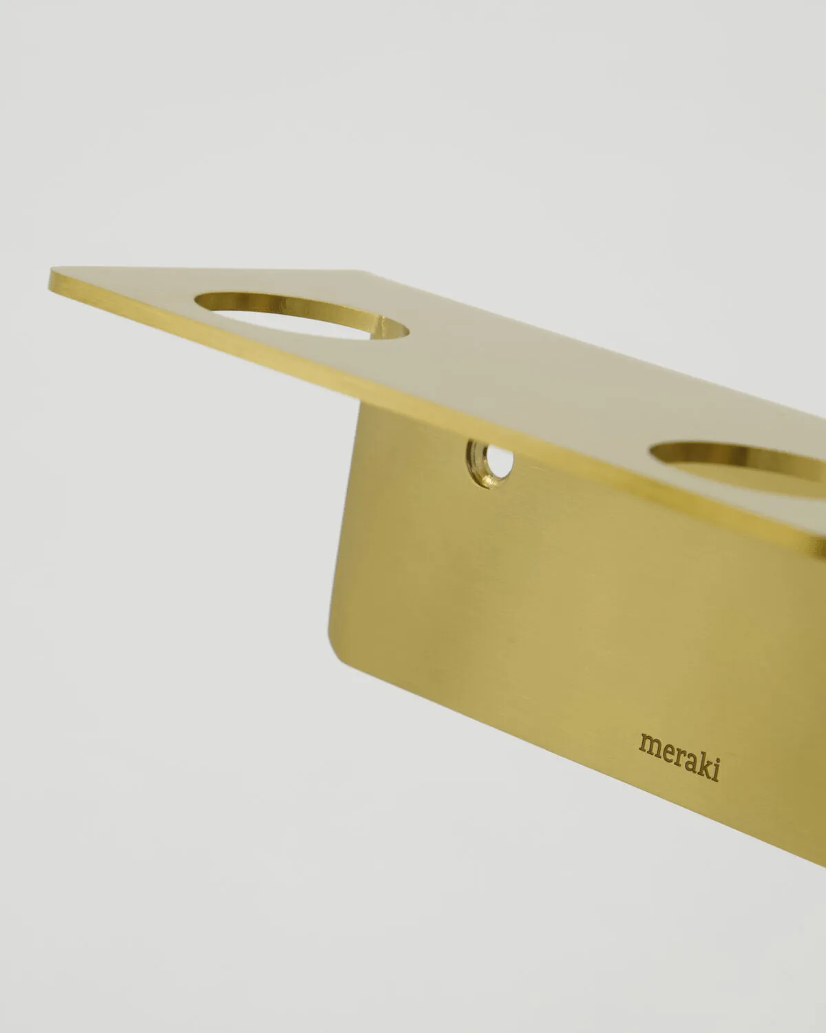 Meraki garment steamer, Brushed brass finish, for 2 bottles Meraki
