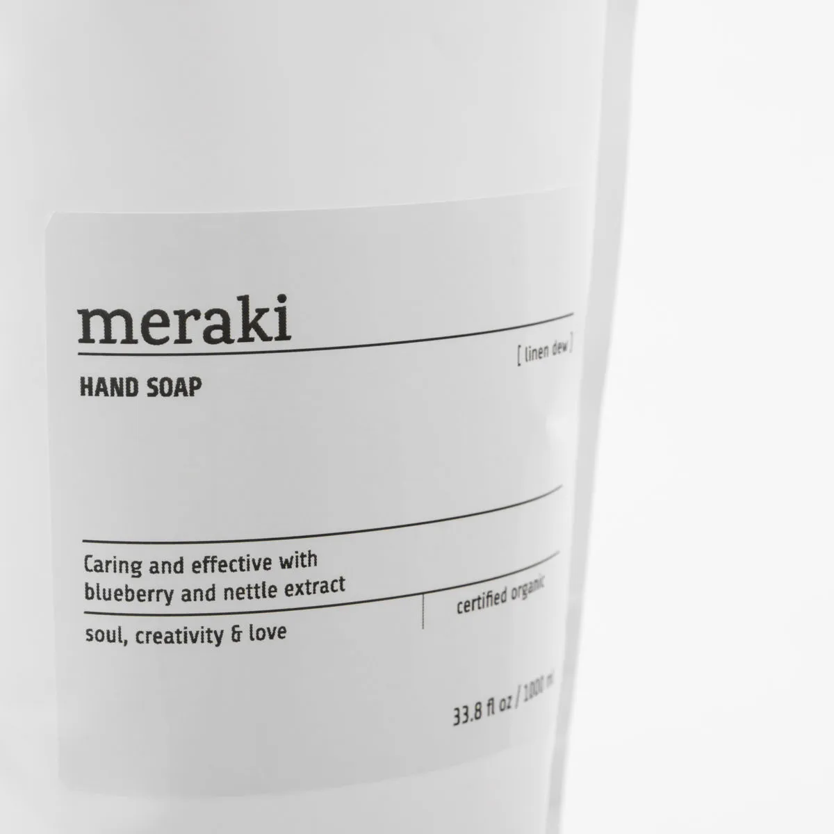 Meraki hand soap refill 1000 ml, Linen dew Meraki