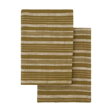 Meraki kitchen towel 50x70 cm 2-pack - Dark olive - Meraki