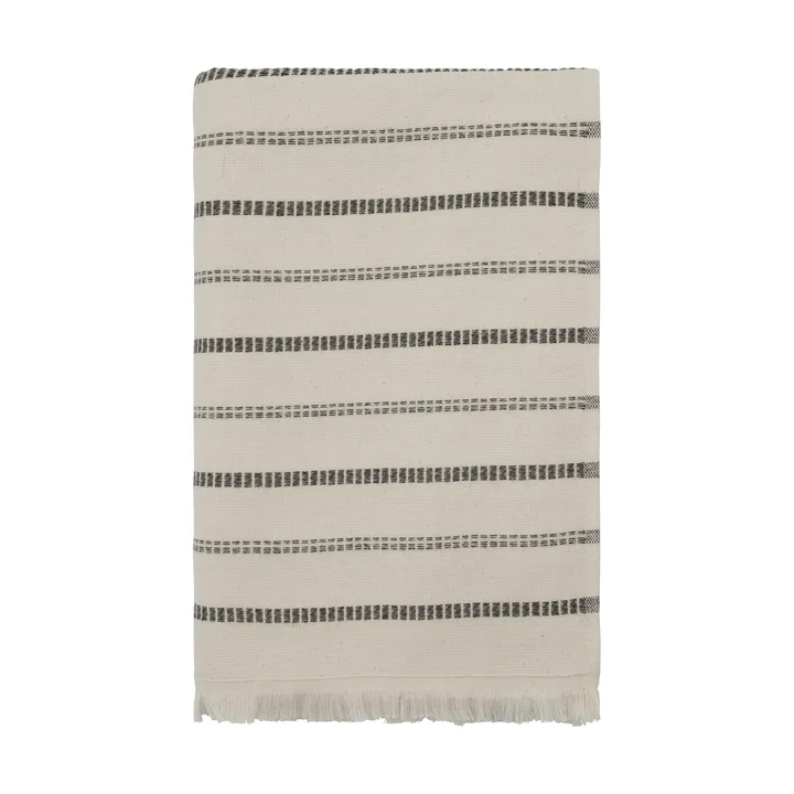 True bath towel - Off-White-black, 70x140 cm - Meraki