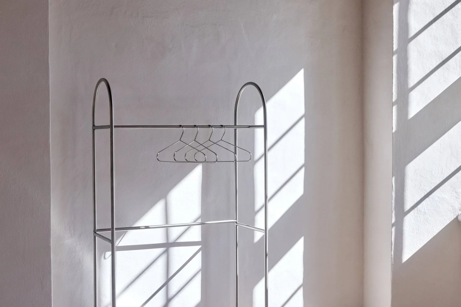 Arch clothes rail, Silver-coloured, 39x92x186 cm Mette Ditmer
