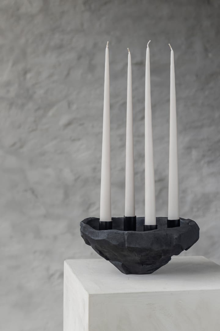 Art Piece candle holder 23 cm, Black Mette Ditmer