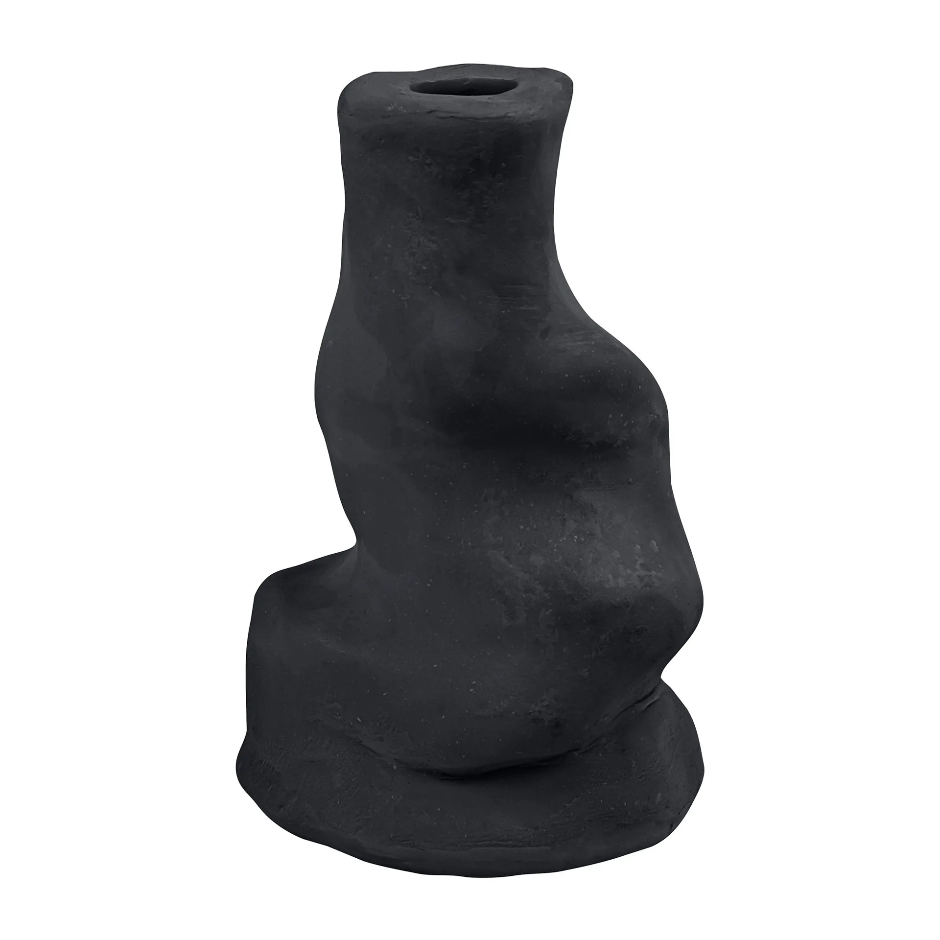 Art Piece Liquid candlestick small, Black Mette Ditmer