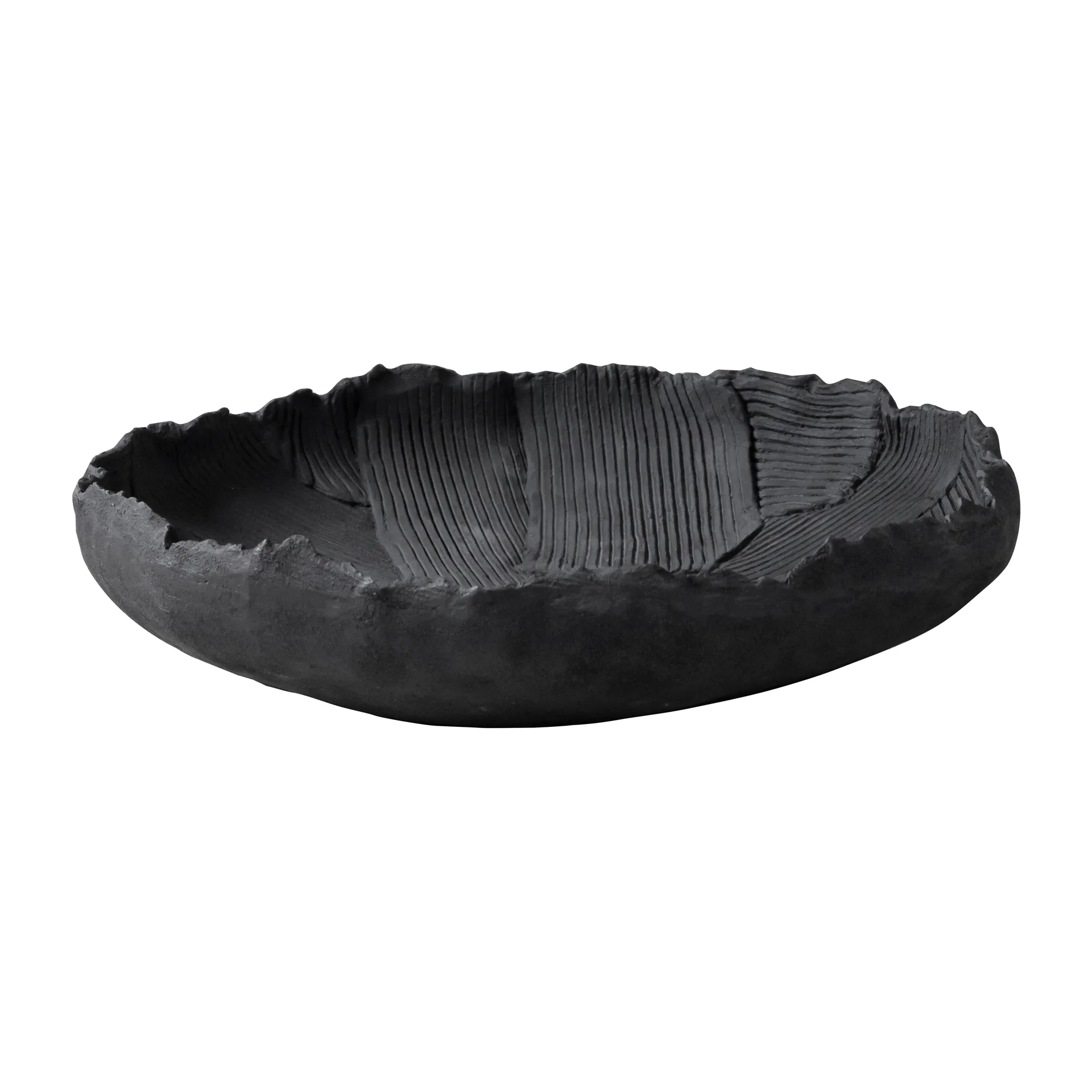 Art piece patch bowl Ø35 cm, Black Mette Ditmer