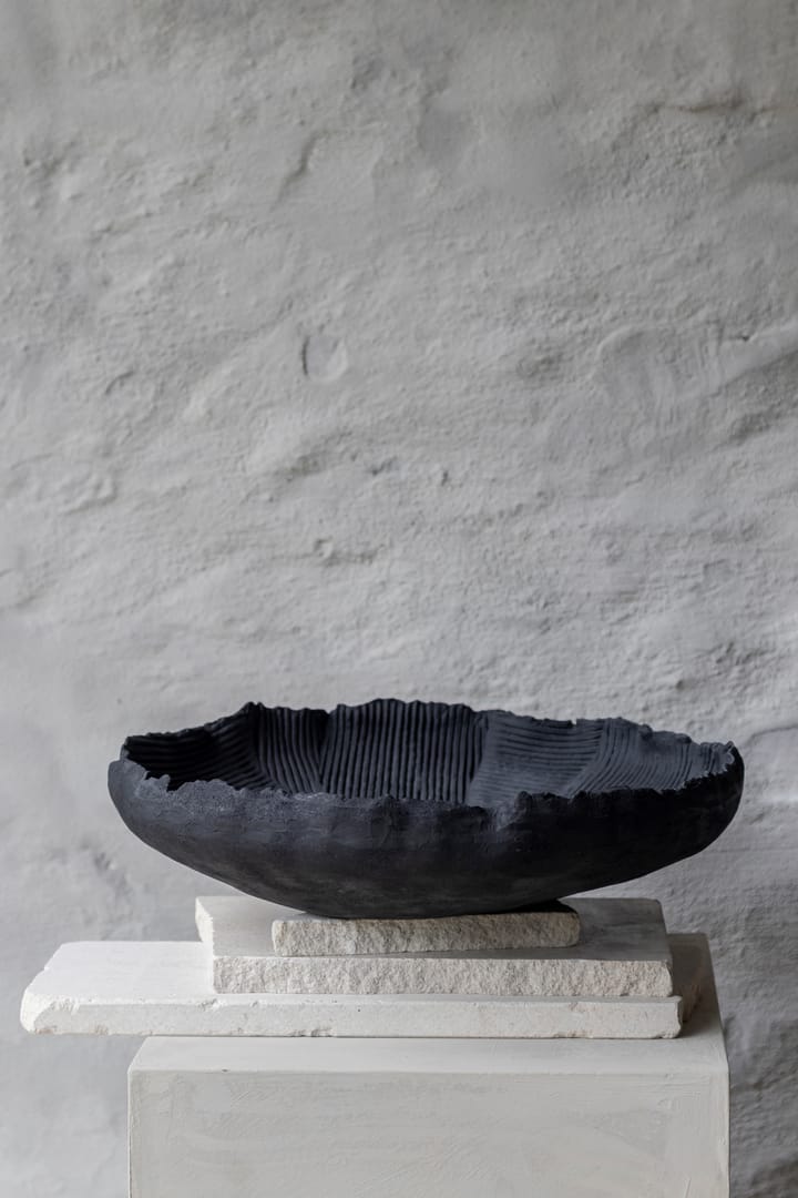 Art piece patch bowl Ø35 cm, Black Mette Ditmer