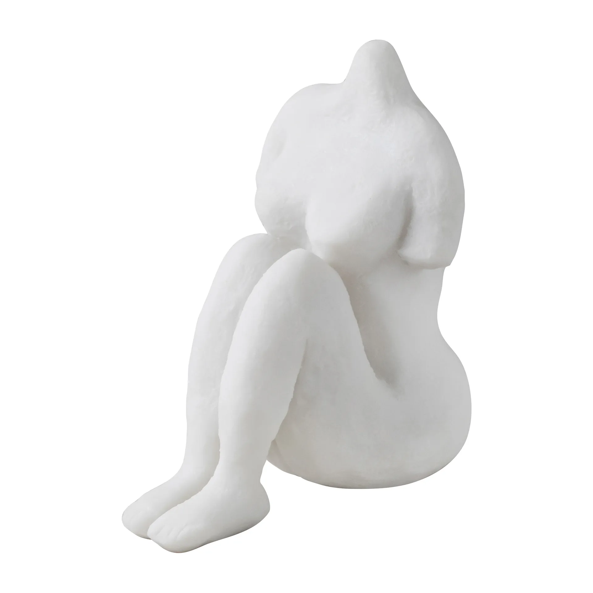 Art piece sitting woman 14 cm, Off-white Mette Ditmer