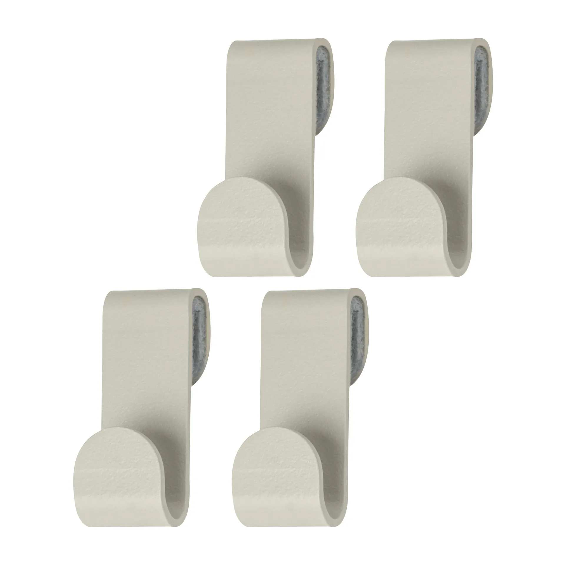 Carry hooks 4-pack, Sand grey Mette Ditmer