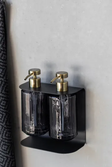 Carry wall-mounted holder double - Black - Mette Ditmer