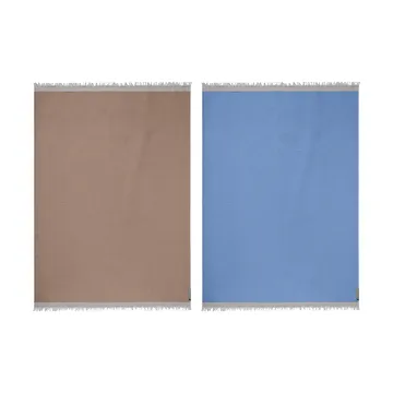 Duet throw - Beige-Blue (beige-blue), 130x175 cm - Mette Ditmer