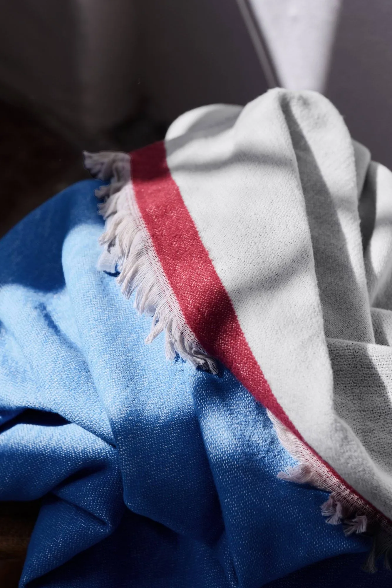 Duet throw, Blue-Beige, 130x175 cm Mette Ditmer