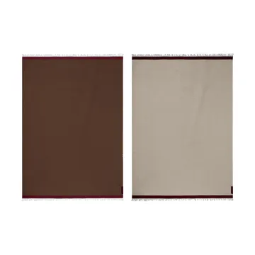 Duet throw - Brown-Beige (brown-beige), 130x175 cm - Mette Ditmer