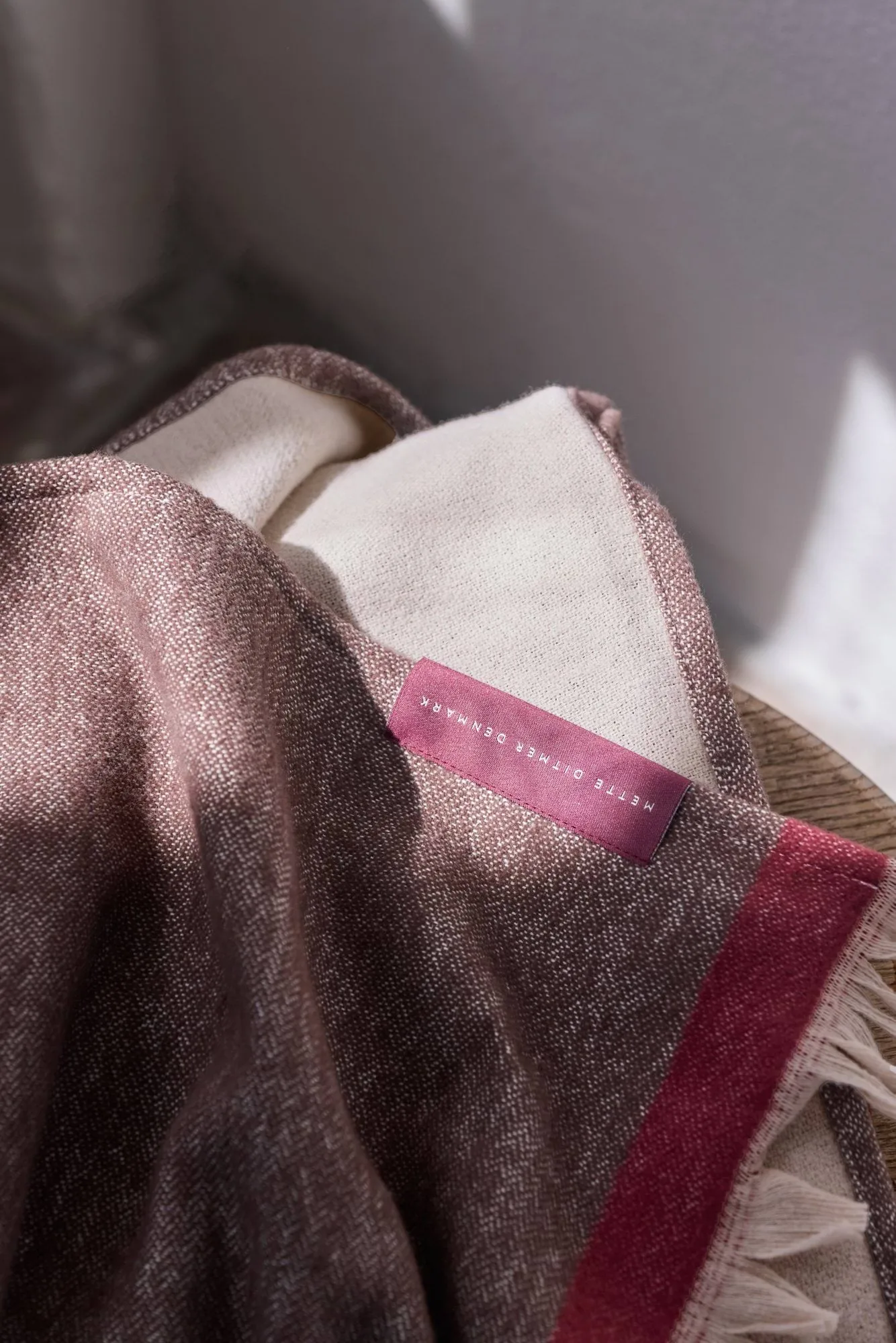 Duet throw, Brown-Beige (brown-beige), 130x175 cm Mette Ditmer