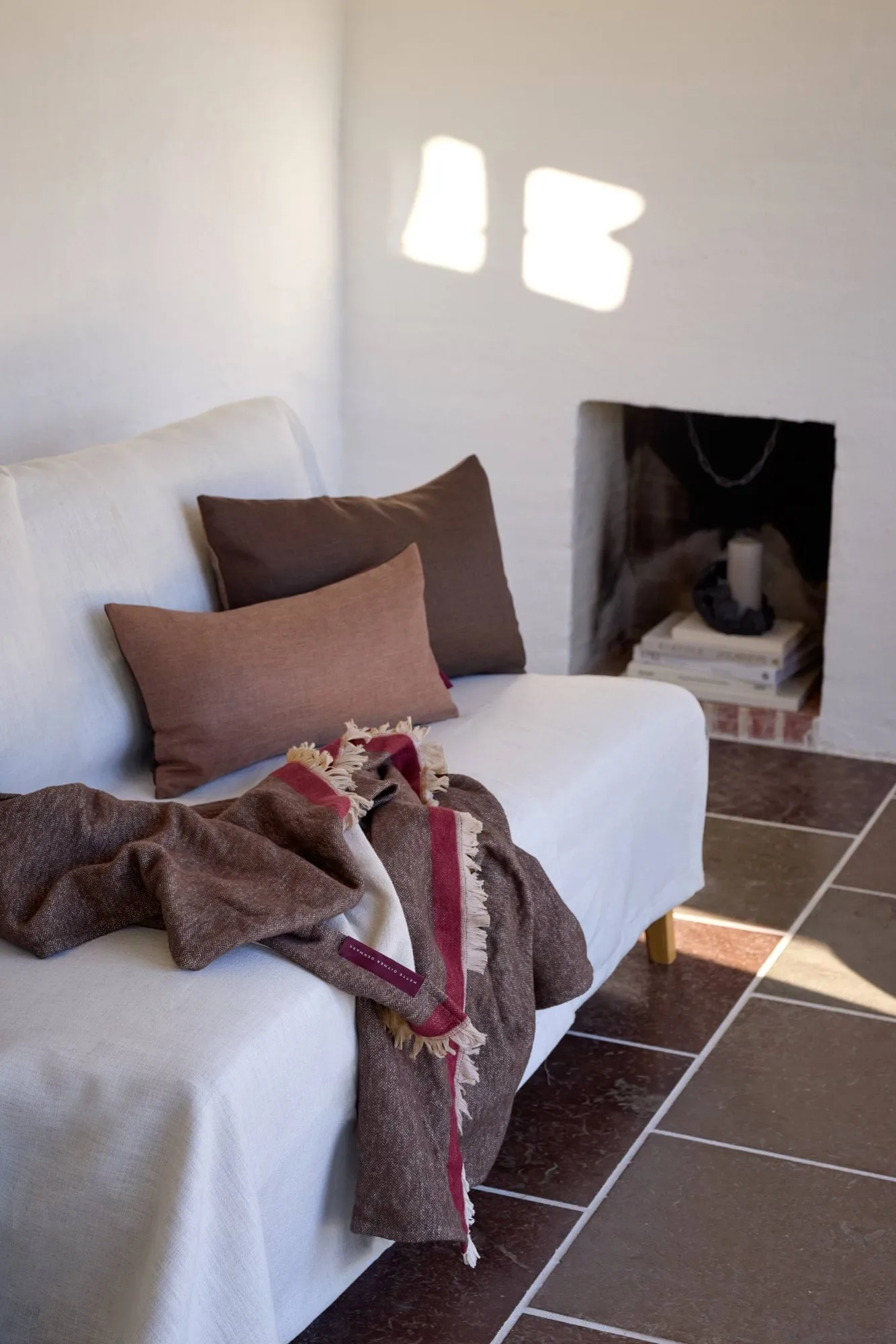 Duet throw, Brown-Beige (brown-beige), 130x175 cm Mette Ditmer
