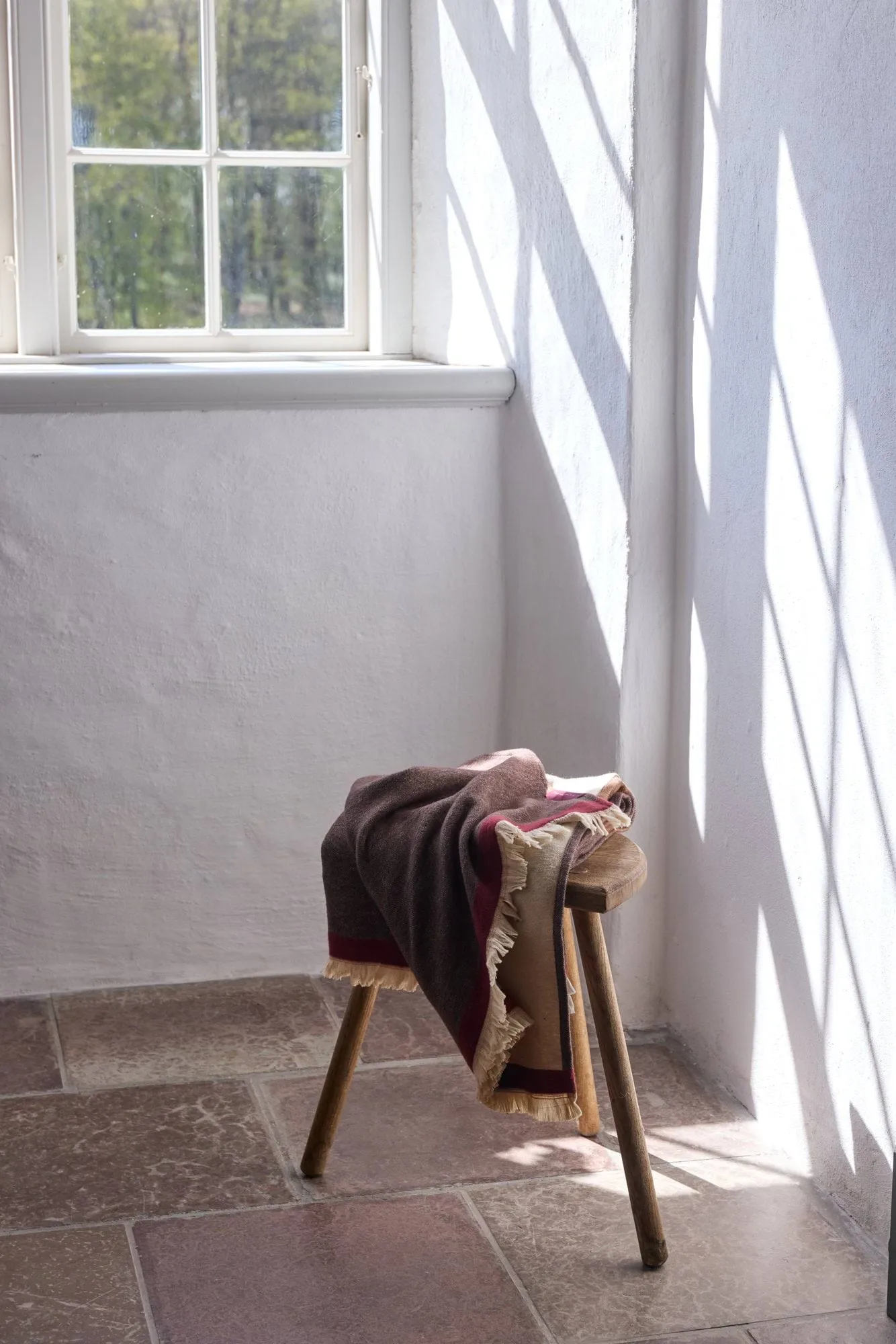 Duet throw, Brown-Beige (brown-beige), 130x175 cm Mette Ditmer