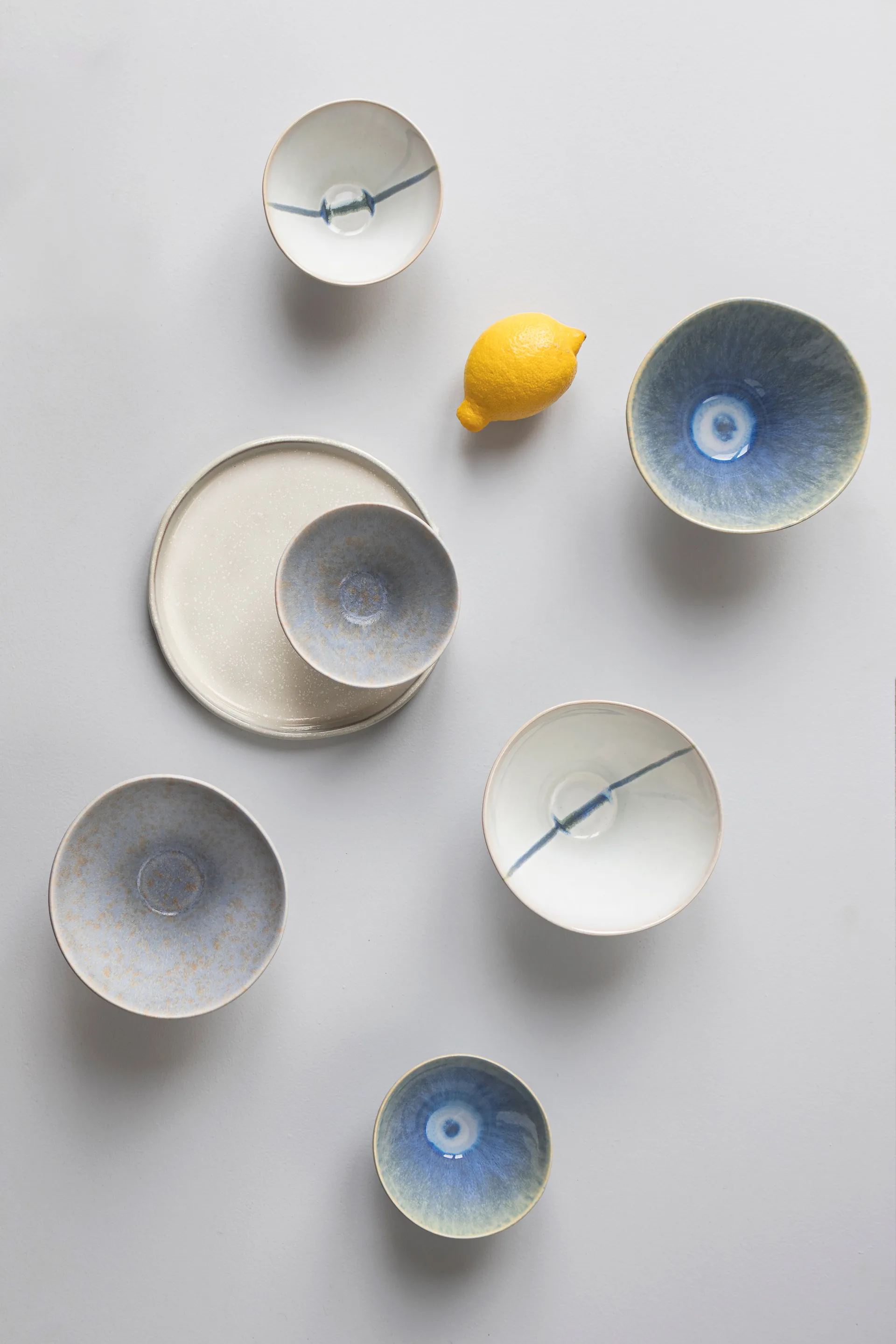 Elements bowl medium Ø15.5 cm 3 pieces, Blue Mette Ditmer