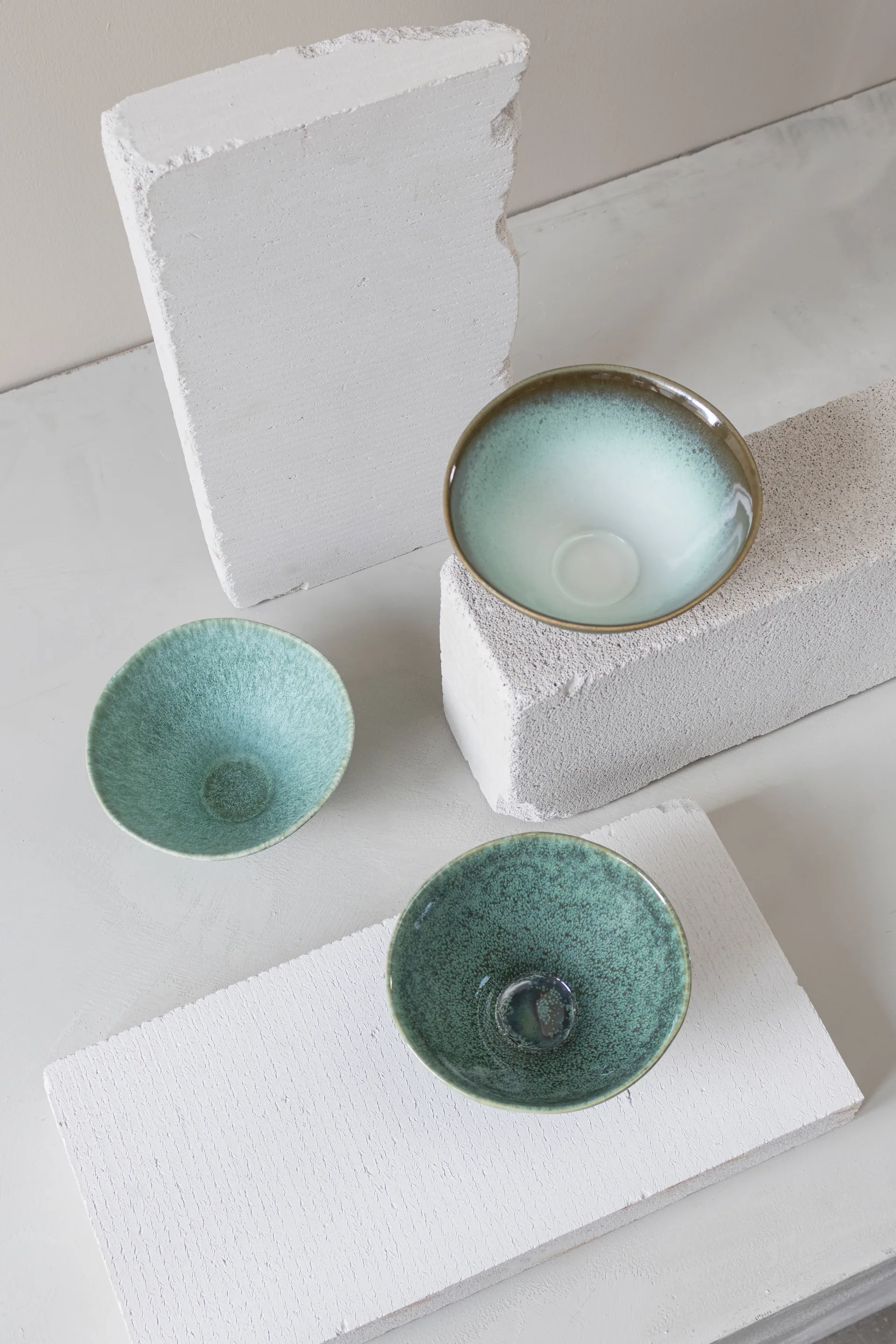 Elements bowl medium Ø15.5 cm 3 pieces, Green Mette Ditmer