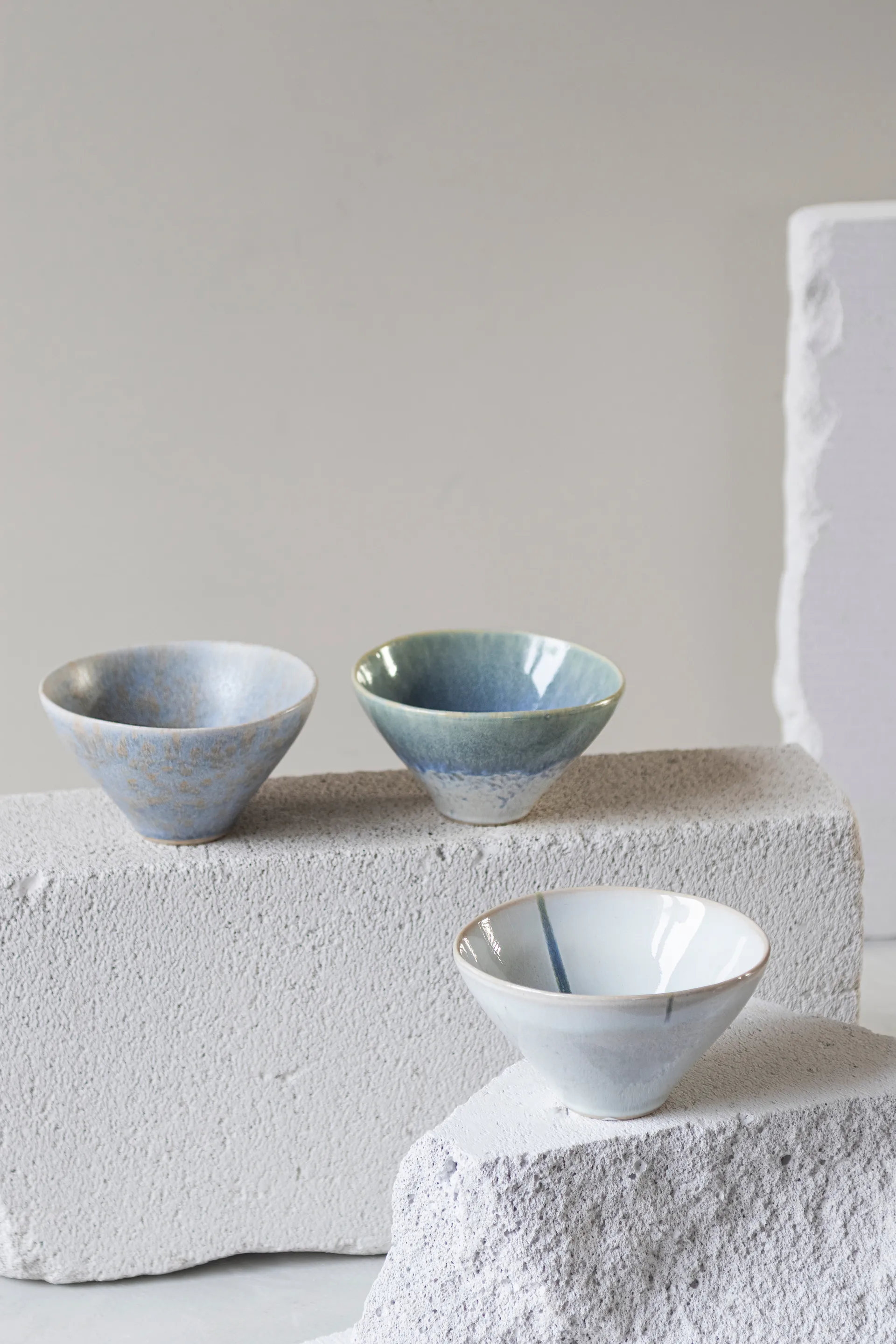 Elements bowl small Ø12 cm 3 pieces, Blue Mette Ditmer