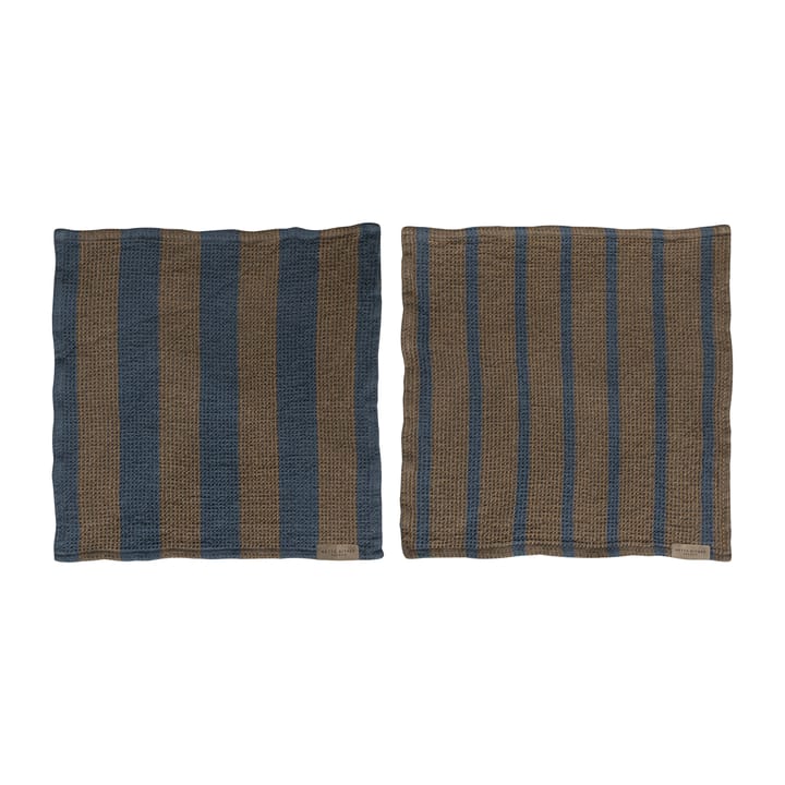 Elvira dishcloth 33x33 cm 2-pack, Ochre Mette Ditmer