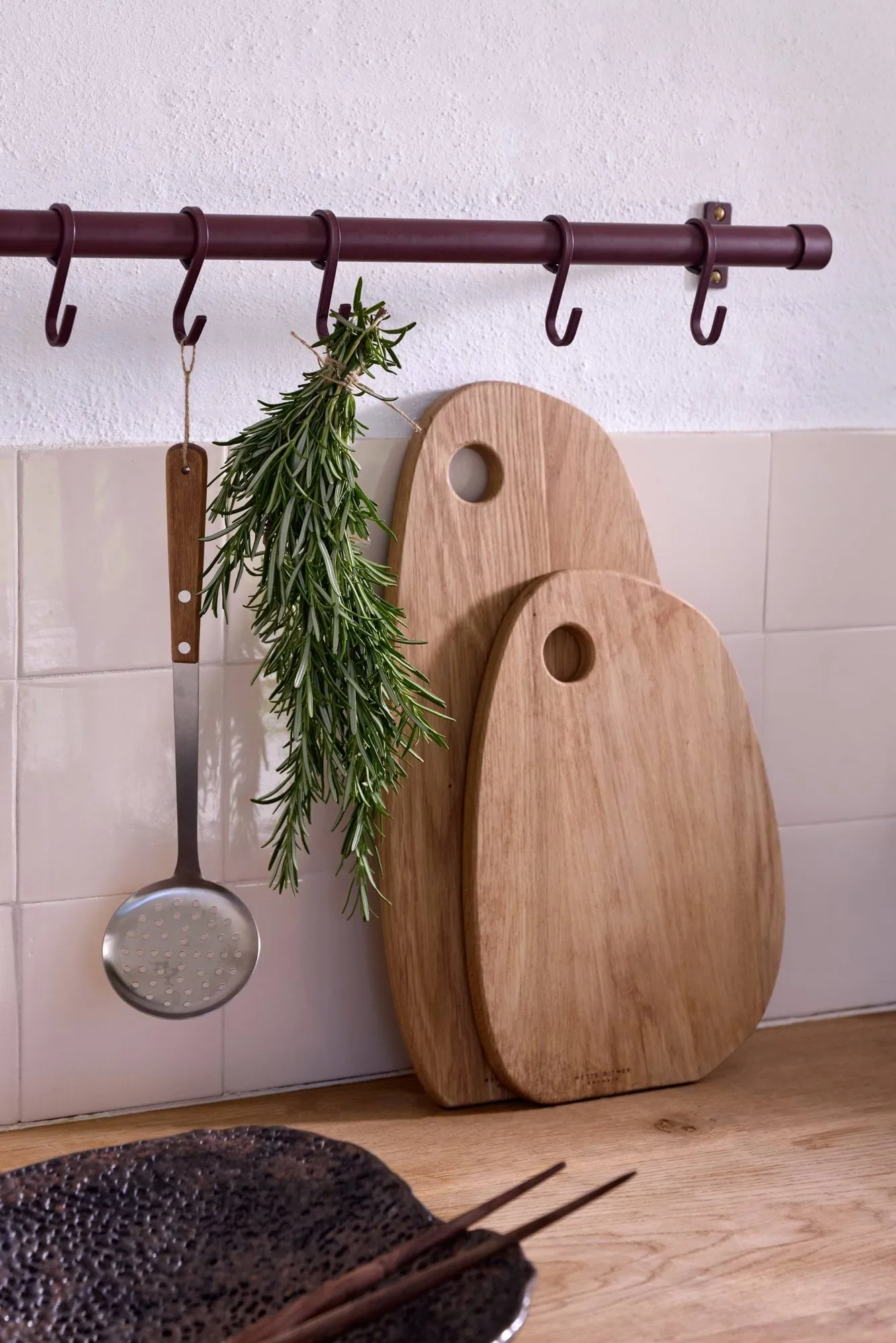 Hang-it clothes rack, Red, 11x70x5.5 cm Mette Ditmer