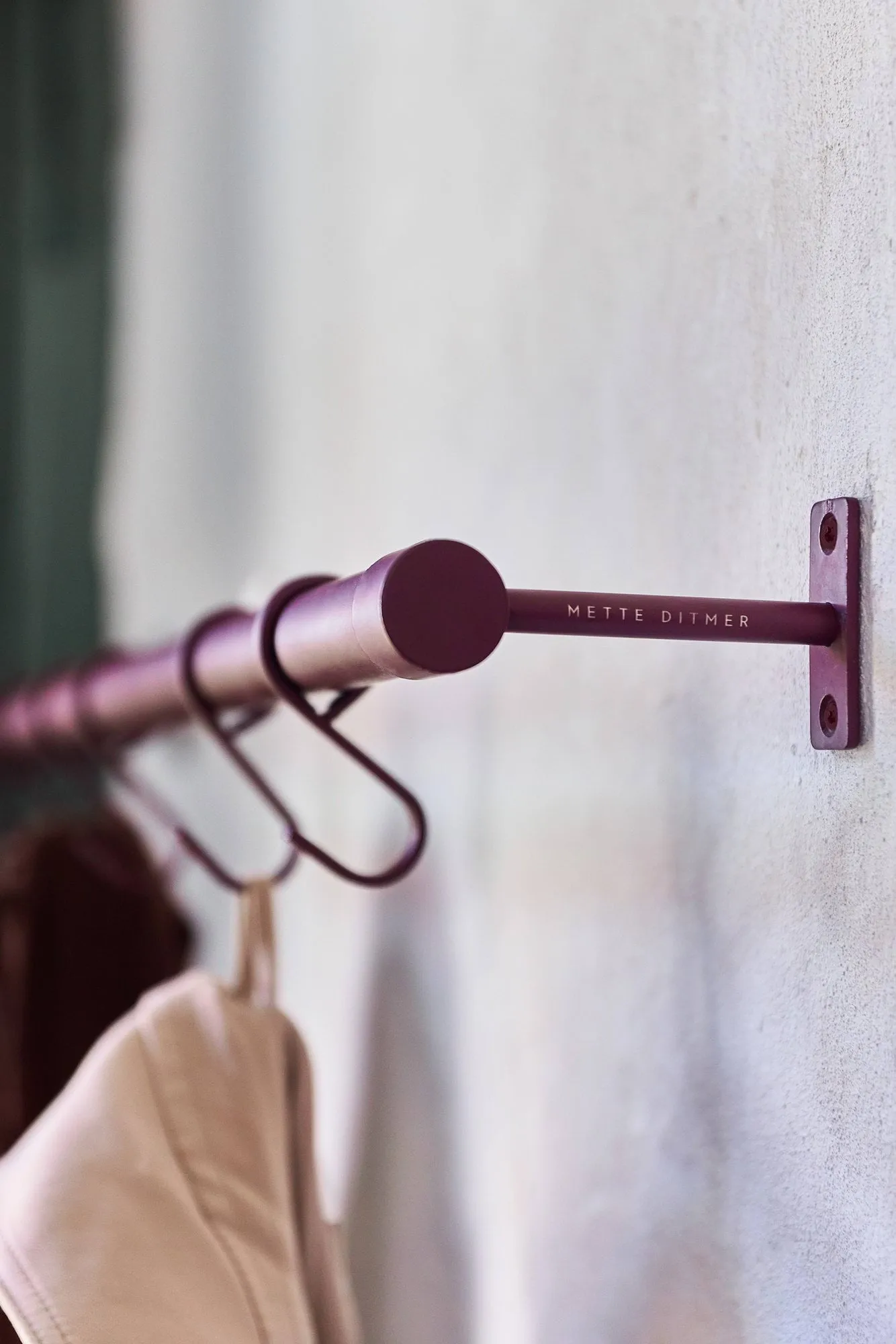 Hang-it clothes rack, Red, 11x70x5.5 cm Mette Ditmer