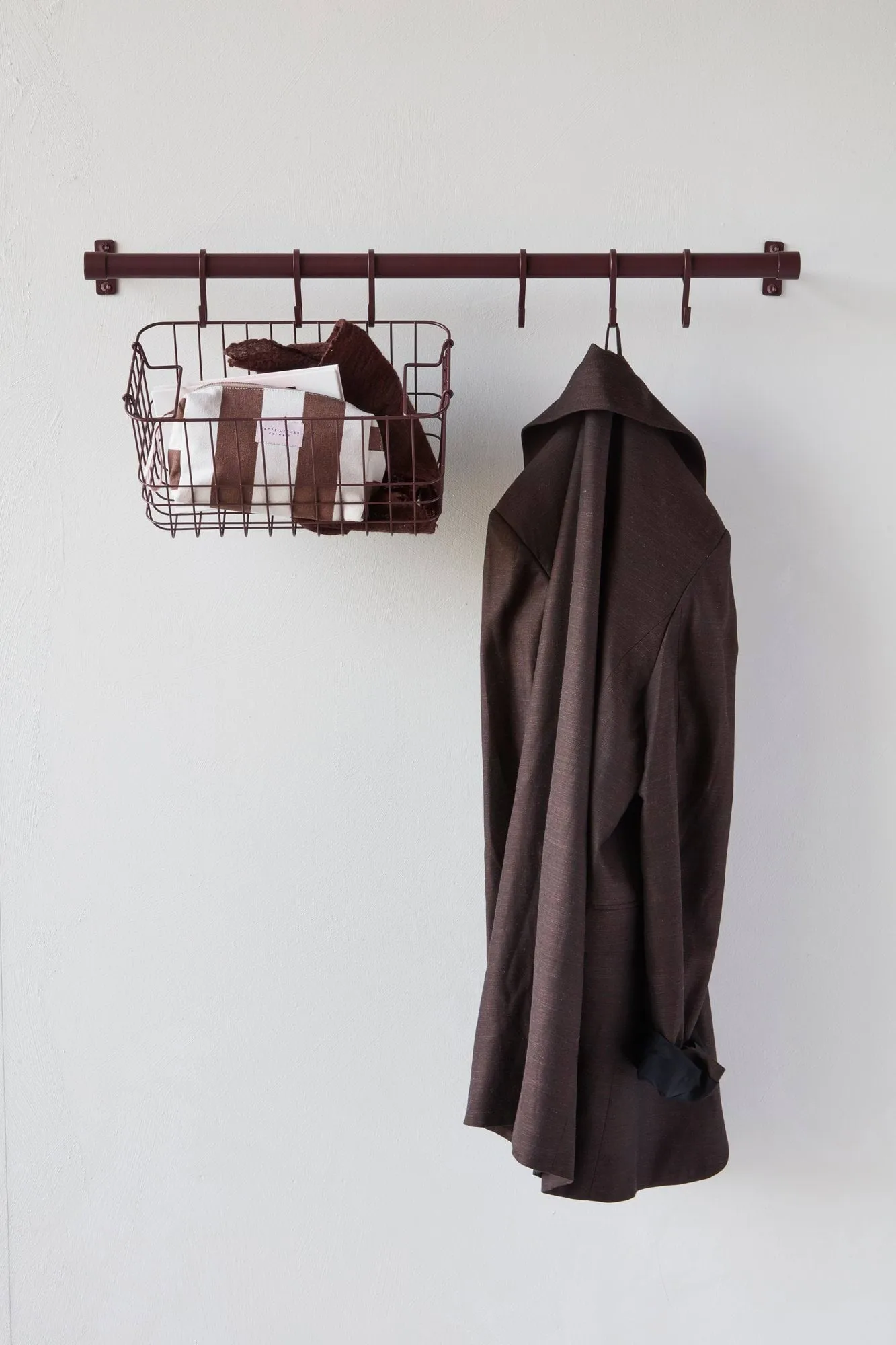 Hang-it clothes rack, Red, 11x70x5.5 cm Mette Ditmer