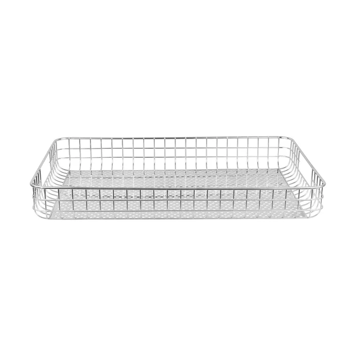 Lift serving tray 33.5x45.5 cm - Chrome - Mette Ditmer