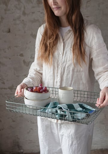 Lift serving tray 33.5x45.5 cm - Thyme green - Mette Ditmer