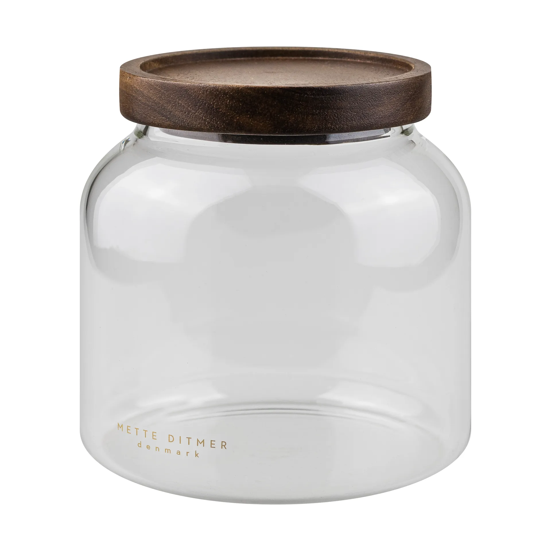 Luna jar with lid small 13 cm, Transparent Mette Ditmer
