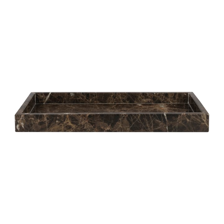Marble decorative tray 16x31 cm, Brown Mette Ditmer