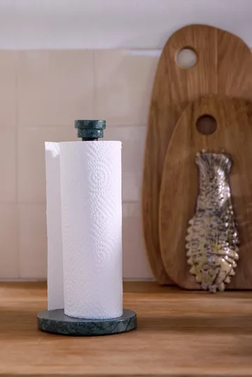 Marble paper towel holder - Green - Mette Ditmer