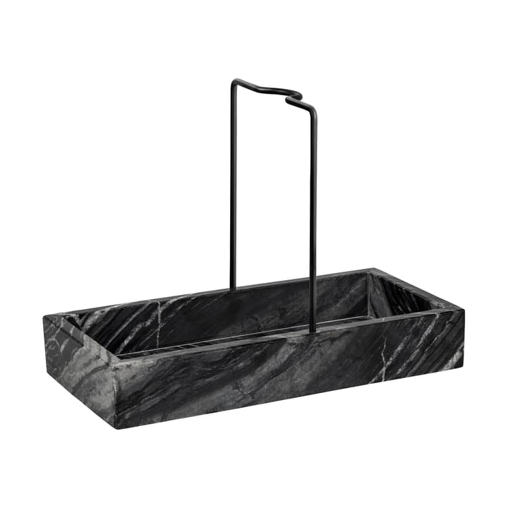 Marble sink organiser 12x23.5 cm, Black-grey Mette Ditmer