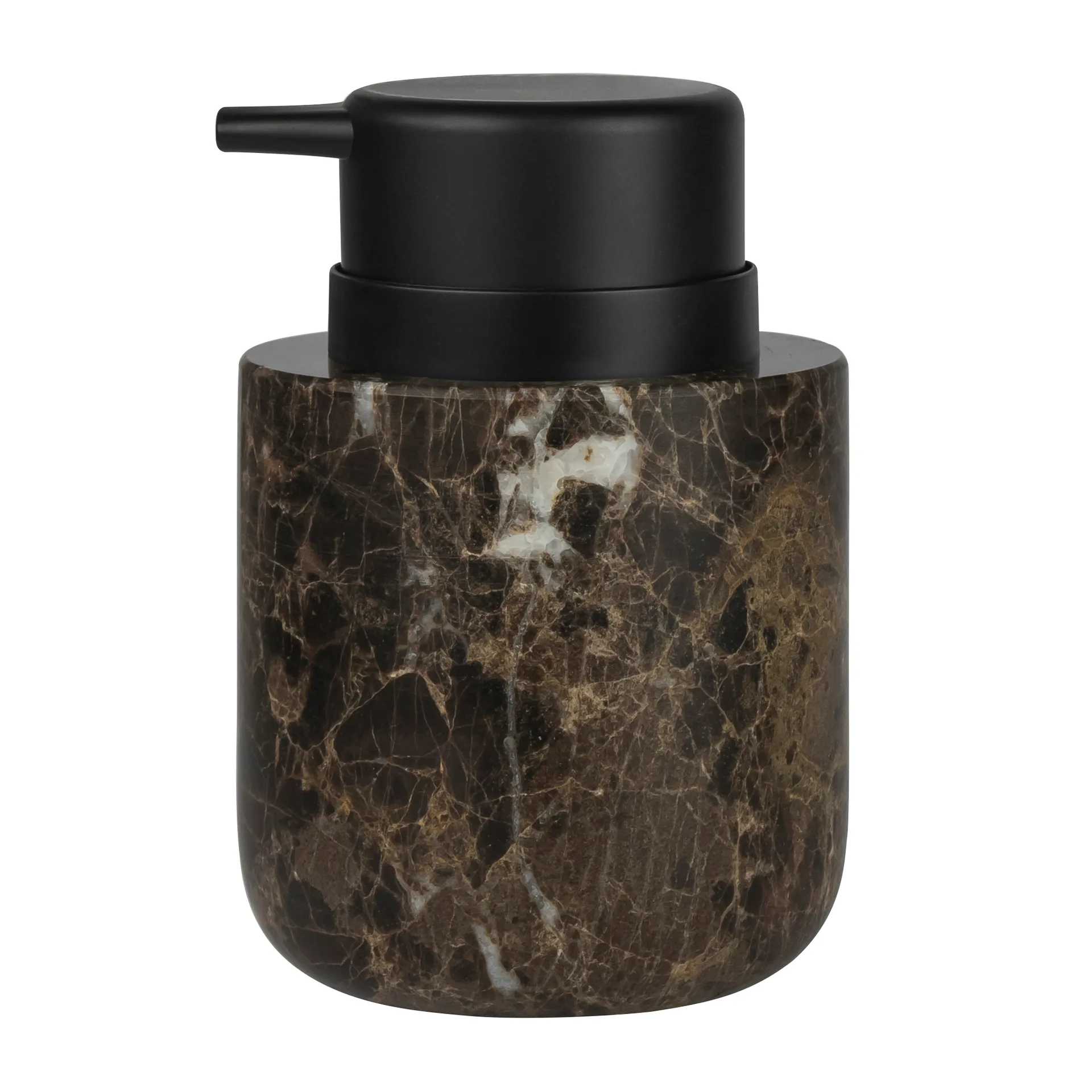 Marble soap dispenser 12.5 cm, Brown Mette Ditmer