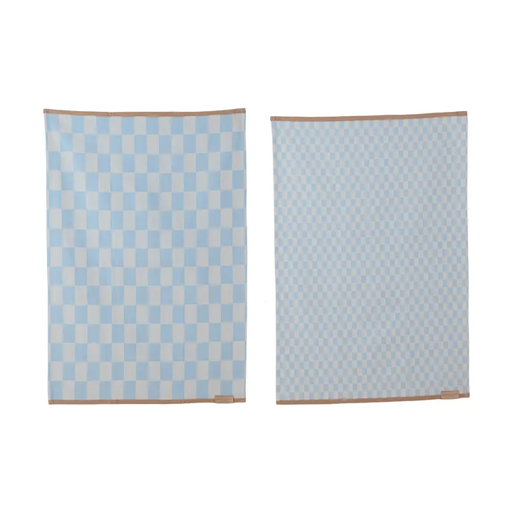 Mini-Max kitchen towel 2-pack - Blue (blue), 50x70 cm - Mette Ditmer