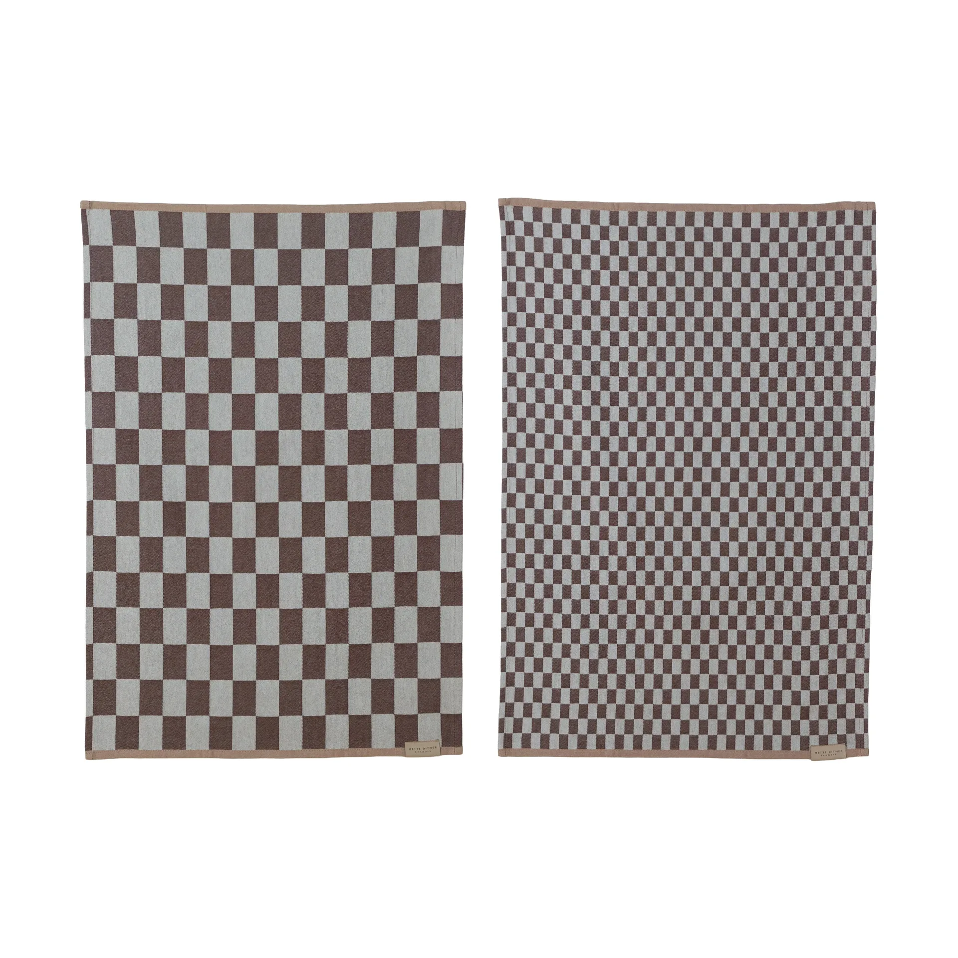 Mini-Max kitchen towel 2-pack, Brown (brown), 50x70 cm Mette Ditmer